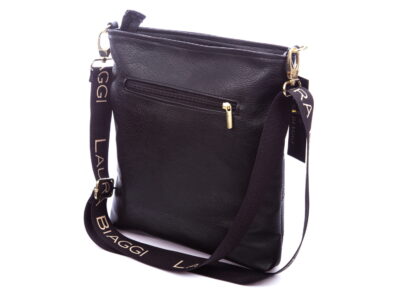 Czarna pikowana listonoszka damska Laura Biaggi - obrazek 3