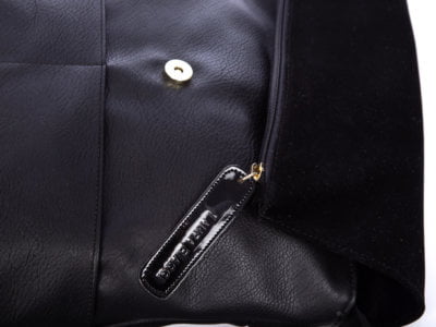 Laura Biaggi Elegancka damska plecako-torba 2w1 czarna - obrazek 8