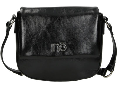 NOBO czarna listonoszka damska z klapką L0130 - obrazek 2