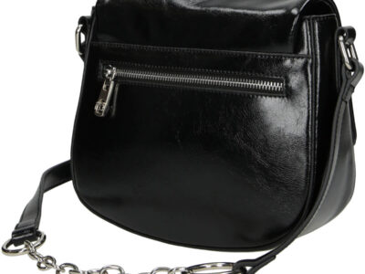 NOBO czarna listonoszka damska z klapką L0130 - obrazek 3