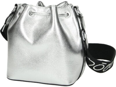 NOBO Torba worek damska srebrna L0810 - obrazek 4