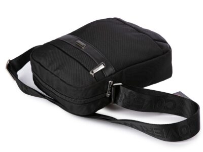 Coveri World średnia torebka męska na ramię czarna - obrazek 4