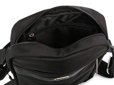 Coveri World średnia torebka męska na ramię czarna - obrazek 5