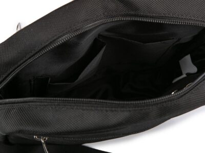 Coveri World średnia torebka męska na ramię czarna - obrazek 6