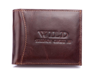 Mały poziomy portfel męski Wild