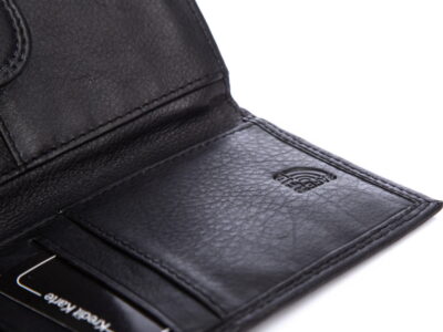 Duży czarny portfel damski ze skóry naturalnej Money Maker - obrazek 6