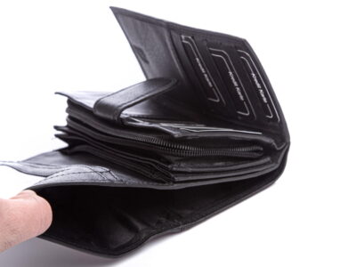 Duży czarny portfel damski ze skóry naturalnej Money Maker - obrazek 4