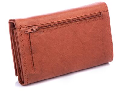Money Maker Duży portfel damski skórzany jasny brąz - obrazek 3