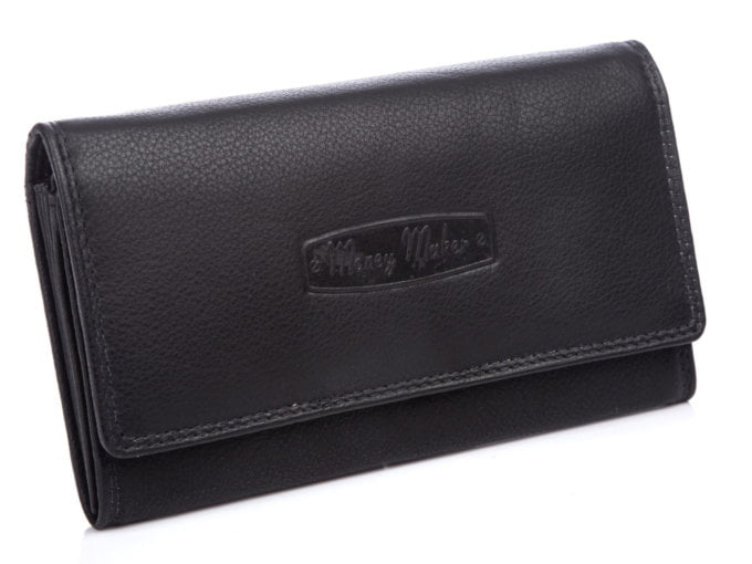Czarny portfel Money Maker 12129b