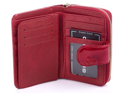 Gregorio Portfel damski z motylkami czerwony średni - obrazek 5