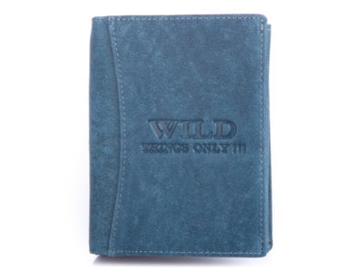 Niebieski portfel męski WILD Things Only