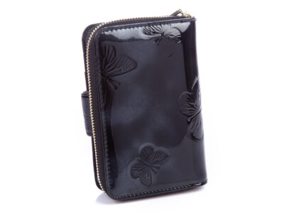 Gregorio Portfel damski z motylkami czarny średni - obrazek 2