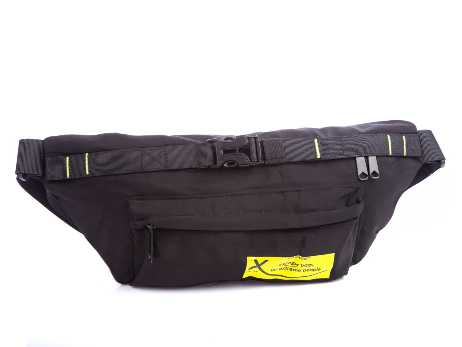 Duża saszetka biodrowa nerka czarna Extrem