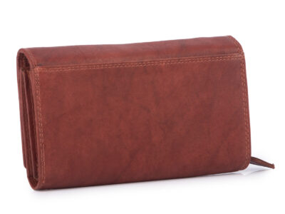 Money Maker Portfel damski skórzany duży ciemnobrązowy - obrazek 2