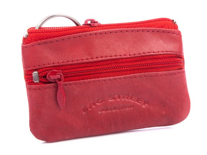 Etui na klucze damskie czerwone skórzane Bag Street