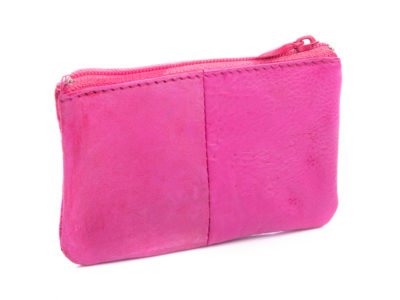Etui na klucze skórzane damskie różowe Bag Street - obrazek 2