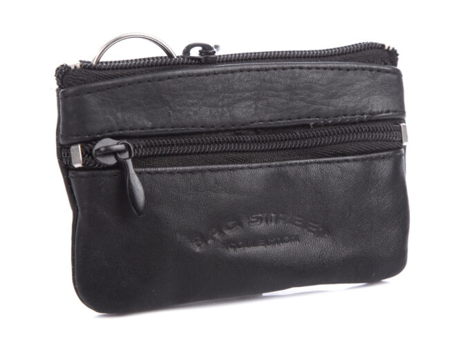 Etui na klucze czarne skórzane Bag Street