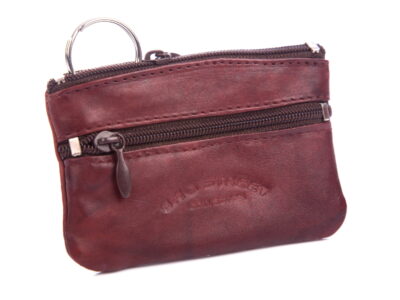 Ciemnobrązowe etui na klucze skórzane Bag Street