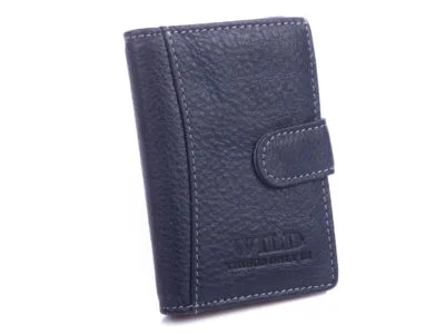 Granatowe etui na karty
