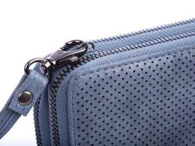 Portfel kopertowy z dwoma komorami Jennifer Jones niebieski - obrazek 8