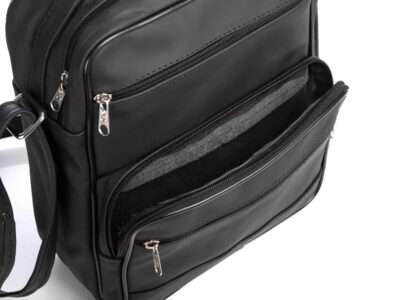 Torba męska na ramię skórzana pionowa do pracy SERGEJ - obrazek 5