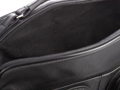 Duża torba skórzana męska do pracy A4 czarna SERGEJ - obrazek 8