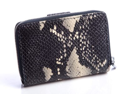 Damski portfel skórzany imitacja skóry węża Jennifer Jones - obrazek 3