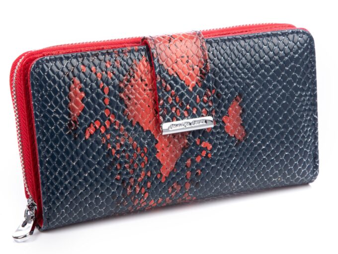 Portfel damski skórzany wzorzysty wąż 5280