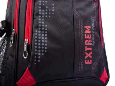 Duży Plecak Bag Street 3-komorowy czarno-czerwony - obrazek 4