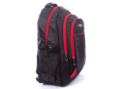 Duży Plecak Bag Street 3-komorowy czarno-czerwony - obrazek 5