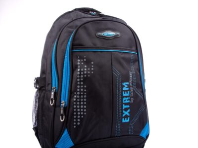 Duży Plecak Bag Street 3-komorowy czarno-niebieski - obrazek 3