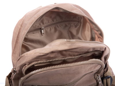 Lekki plecak turystyczny materiałowy beżowy Bag Street - obrazek 6
