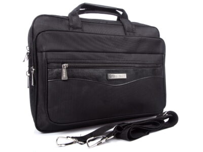 Duża torba na laptopa 15,6" męska czarna OR&MI - obrazek 2