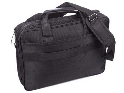 Duża torba na laptopa 15,6" męska czarna OR&MI - obrazek 5