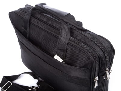 Duża torba na laptopa 15,6" męska czarna OR&MI - obrazek 8