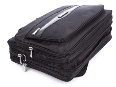 Duża torba na laptopa 15,6" męska czarna OR&MI - obrazek 9