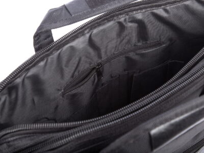 Duża torba na laptopa 15,6" męska czarna OR&MI - obrazek 10