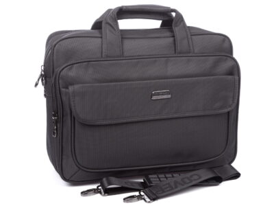 Torba męska do pracy z kieszenią na laptopa 15,6" A4 szara Coveri World - obrazek 2