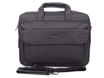 Torba męska do pracy z kieszenią na laptopa 15,6" A4 szara Coveri World - obrazek 4