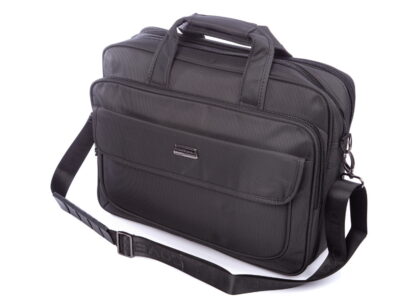 Torba męska do pracy z kieszenią na laptopa 15,6" A4 szara Coveri World - obrazek 5