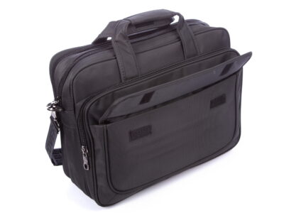 Torba męska do pracy z kieszenią na laptopa 15,6" A4 szara Coveri World - obrazek 9