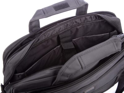 Torba męska do pracy z kieszenią na laptopa 15,6" A4 szara Coveri World - obrazek 12
