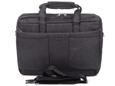 Torba męska z kieszenią na laptopa 15,6" szara Coveri World - obrazek 3