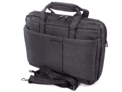 Torba męska z kieszenią na laptopa 15,6" szara Coveri World - obrazek 4