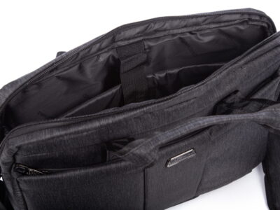 Torba męska z kieszenią na laptopa 15,6" szara Coveri World - obrazek 8