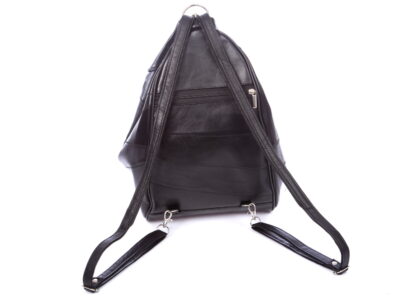 Plecak damski miejski skórzany na jedno ramię A4 czarny SERGEJ - obrazek 6