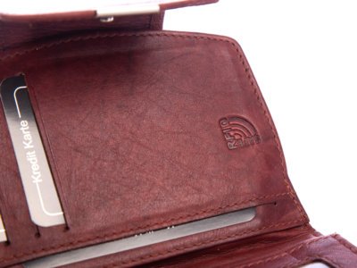 Średni skórzany portfel damski RFID ciemny brąz Money Maker - obrazek 7