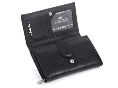 Portmonetka damska w kolorze czarnym eko skóra Jennifer Jones - obrazek 4