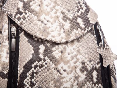Plecak damski skórzany imitacja skóry węża SERGEJ - obrazek 9
