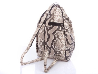 Plecak damski skórzany imitacja skóry węża SERGEJ - obrazek 3